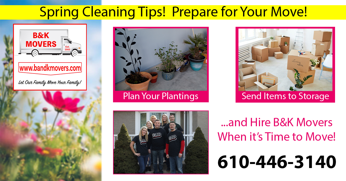 Spring Cleaning Tips, Delco Moving Company