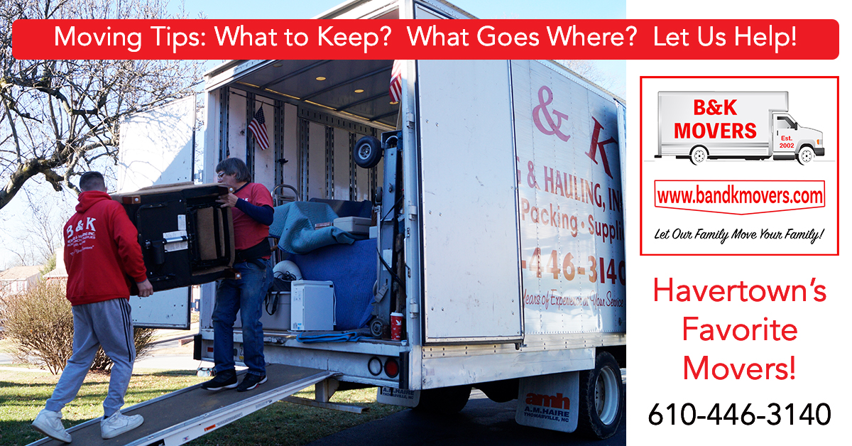 Keeping or Purging, Moving Company Delco, Movers Havertown