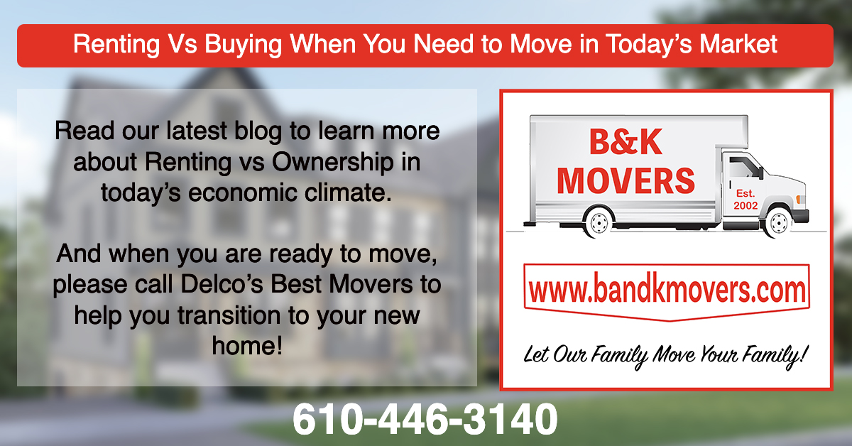 Renting versus buying, new homes, moving companies near me, moving company delco