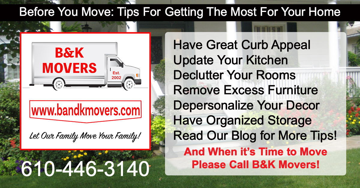 Staging Your Home, Local Moving Company, Delco Moving Company