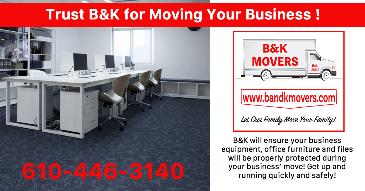 Moving your business, delco movers, moving company