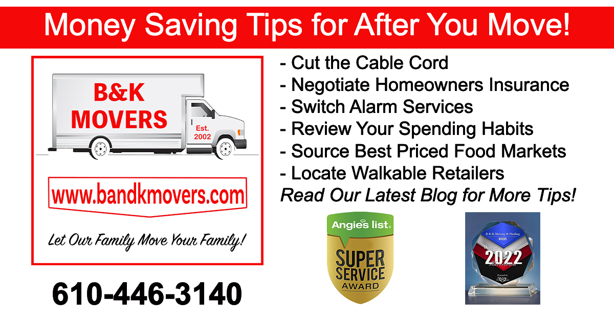 Here are some money saving tips for After you move