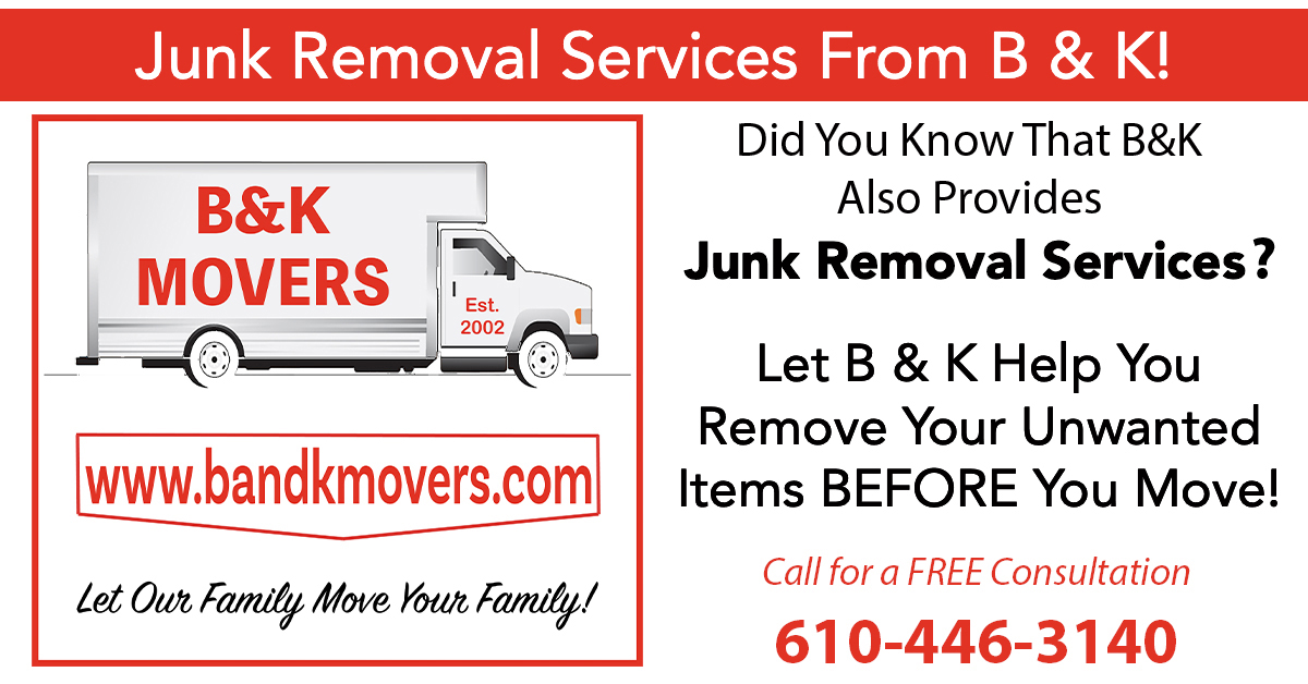 Junk removal, moving company, delco moving company