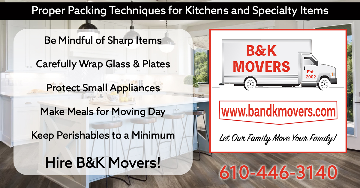 Proper Kitchen Packing, Delco Moving Company, Havertown Movers
