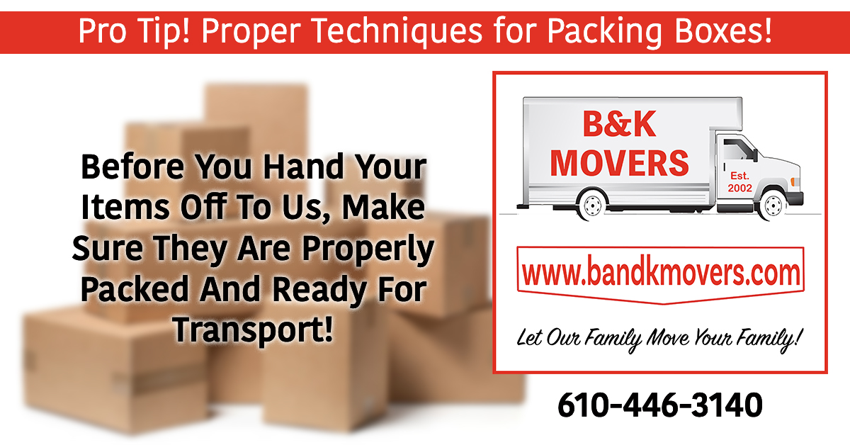 Proper Packing, Delco Moving Company