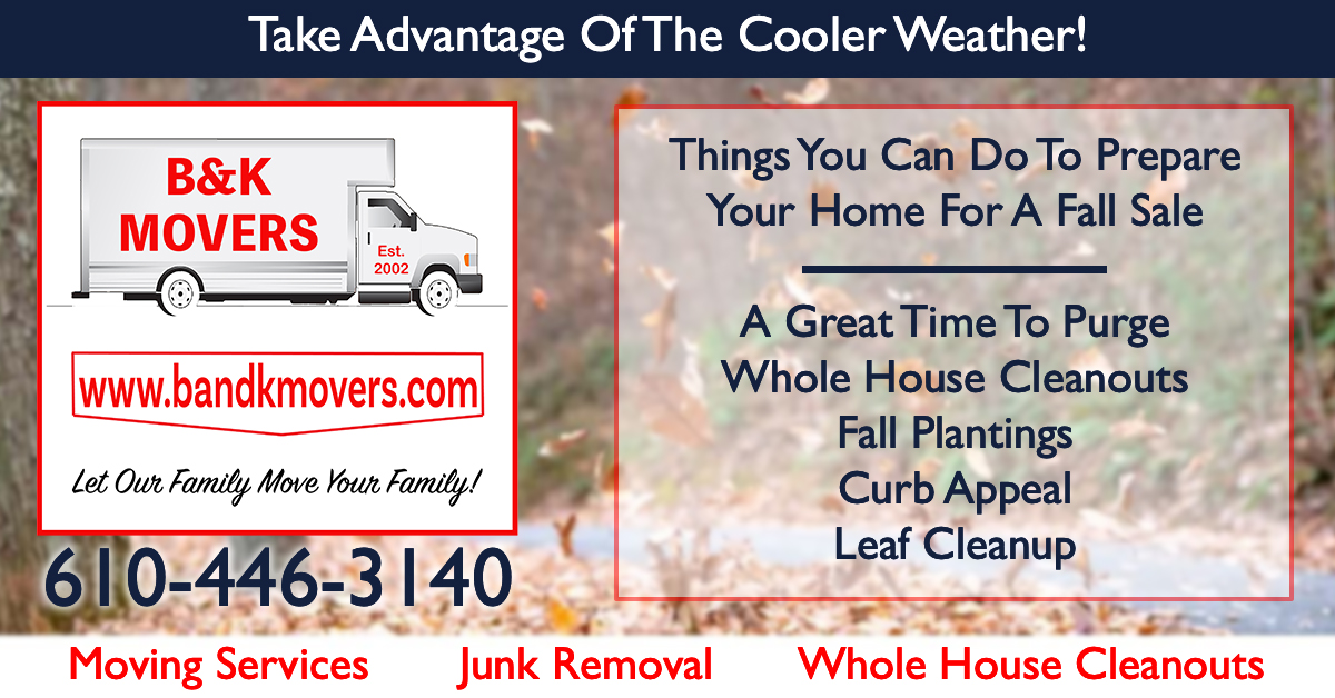 Fall Cleanouts, Delco Moving Company, Junk Removal