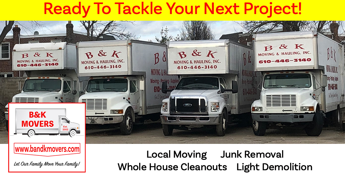 Local Movers, Junk Removal, House cleanouts, Havertowns favorite movers, moving versus staying