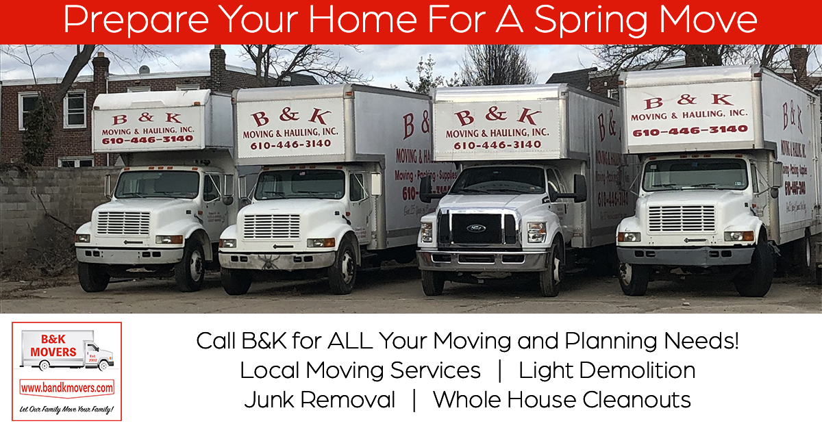 Spring Move, Moving Company, Delco Movers, Junk Removal