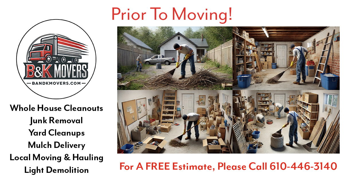 Prior to moving, moving checklist, delco moving company, local mover near me